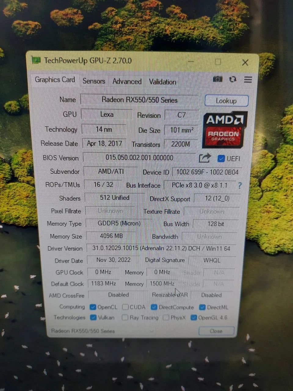 Rx 550 4gb AFOX Placa de Vídeo  - Foto 4
