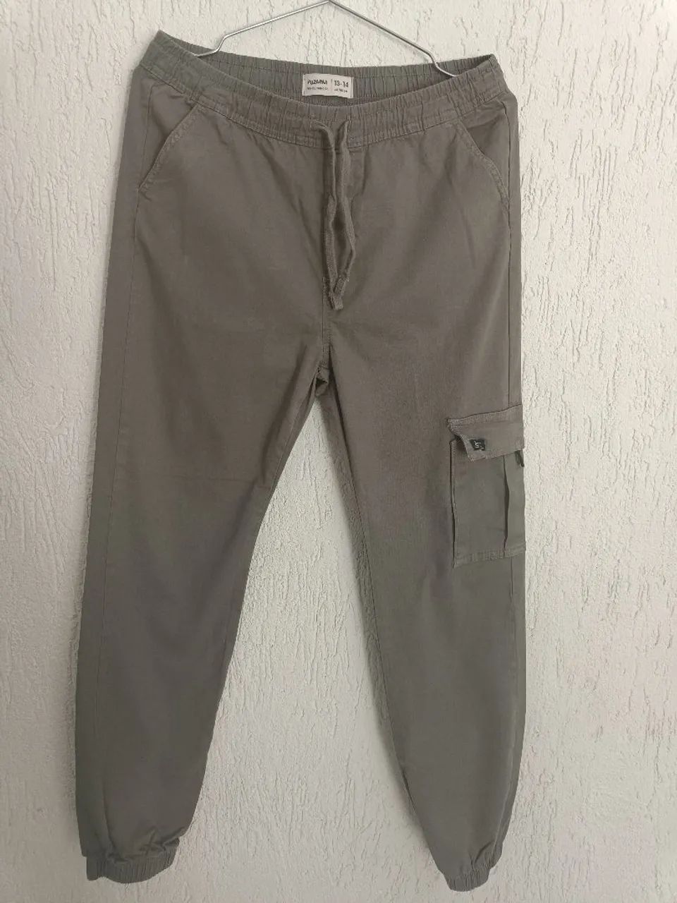 Calça jogger infantil Verde militar  - Foto 2
