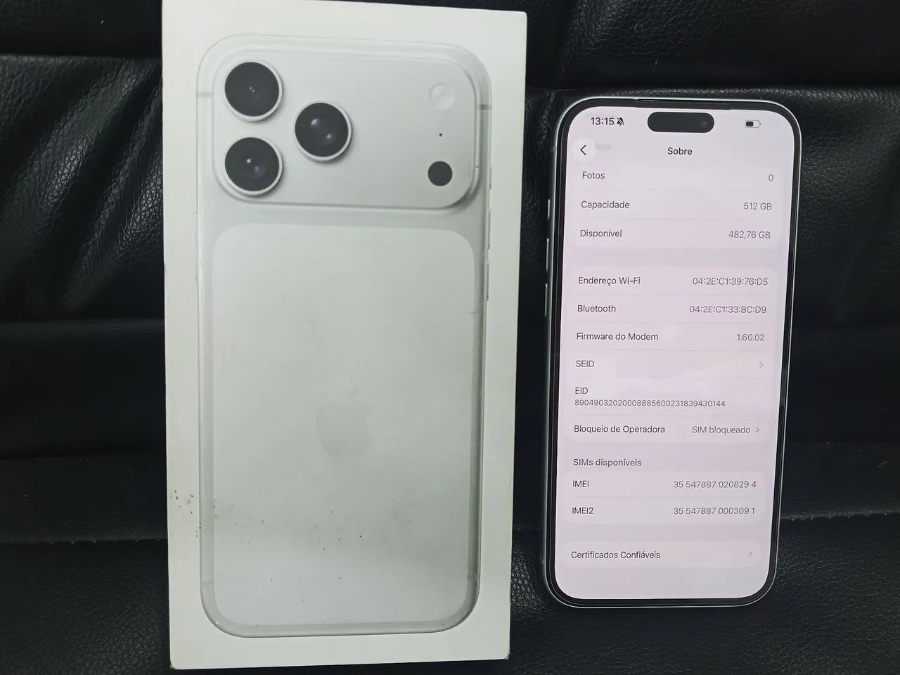 iPhone 17 pro Max 512 GB bloqueio de operadora