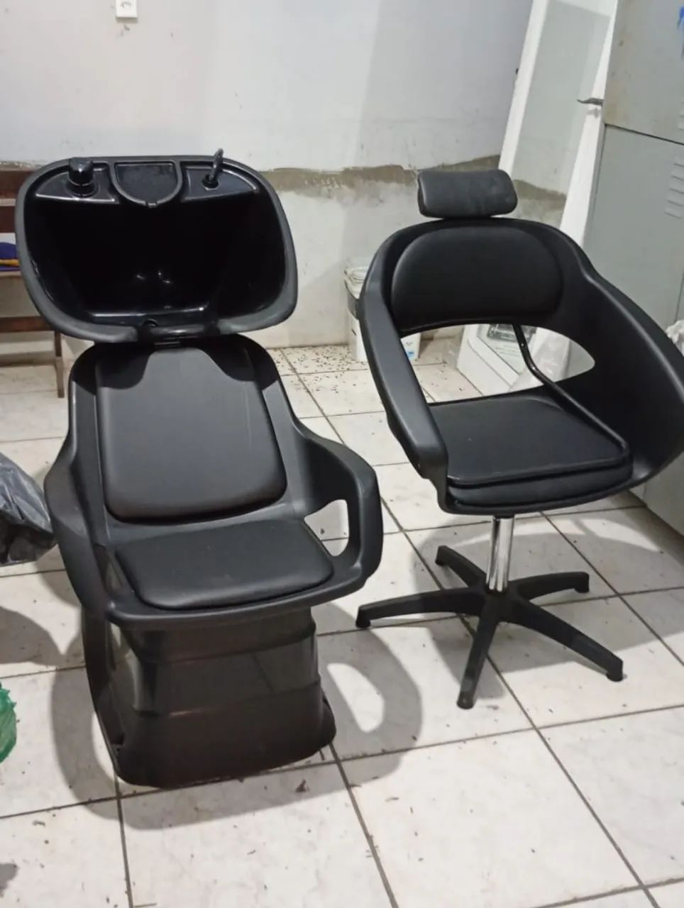 Lavadora e cadeira para salão  - Foto 4