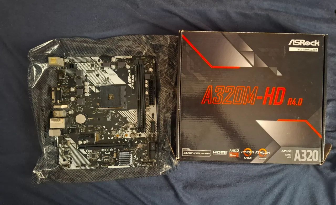 Placa Mãe ASRock A320M-HD - Foto 3