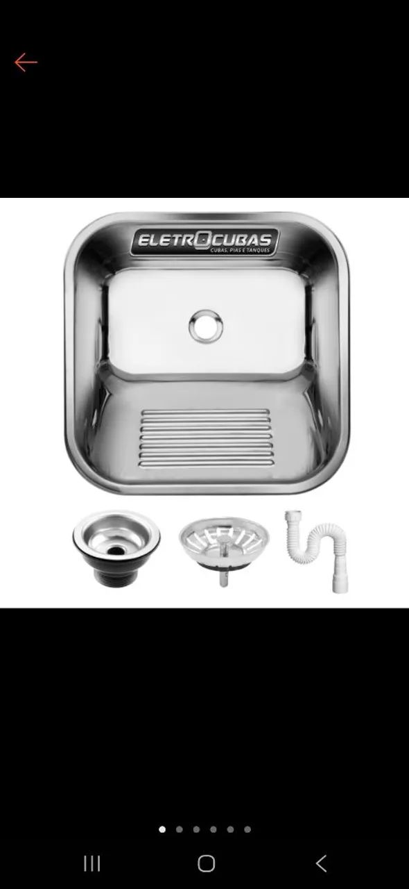 Cuba de lavanderia inox
