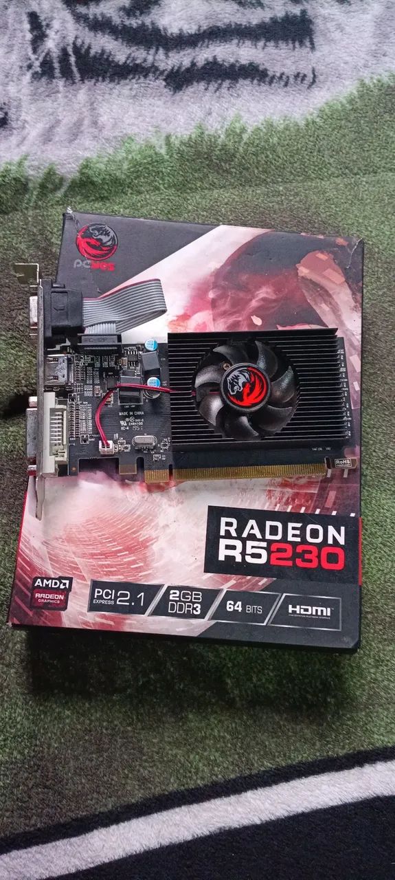 PLACA DE VÍDEO BÁSICA R5 230 2GB