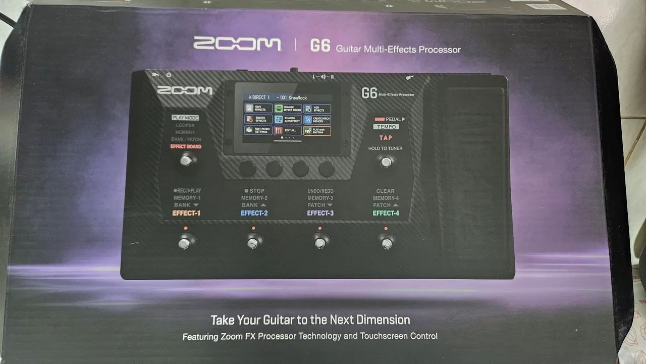 Pedaleira para Guitarra Zoom G6 - Instrumentos musicais - Atalaia