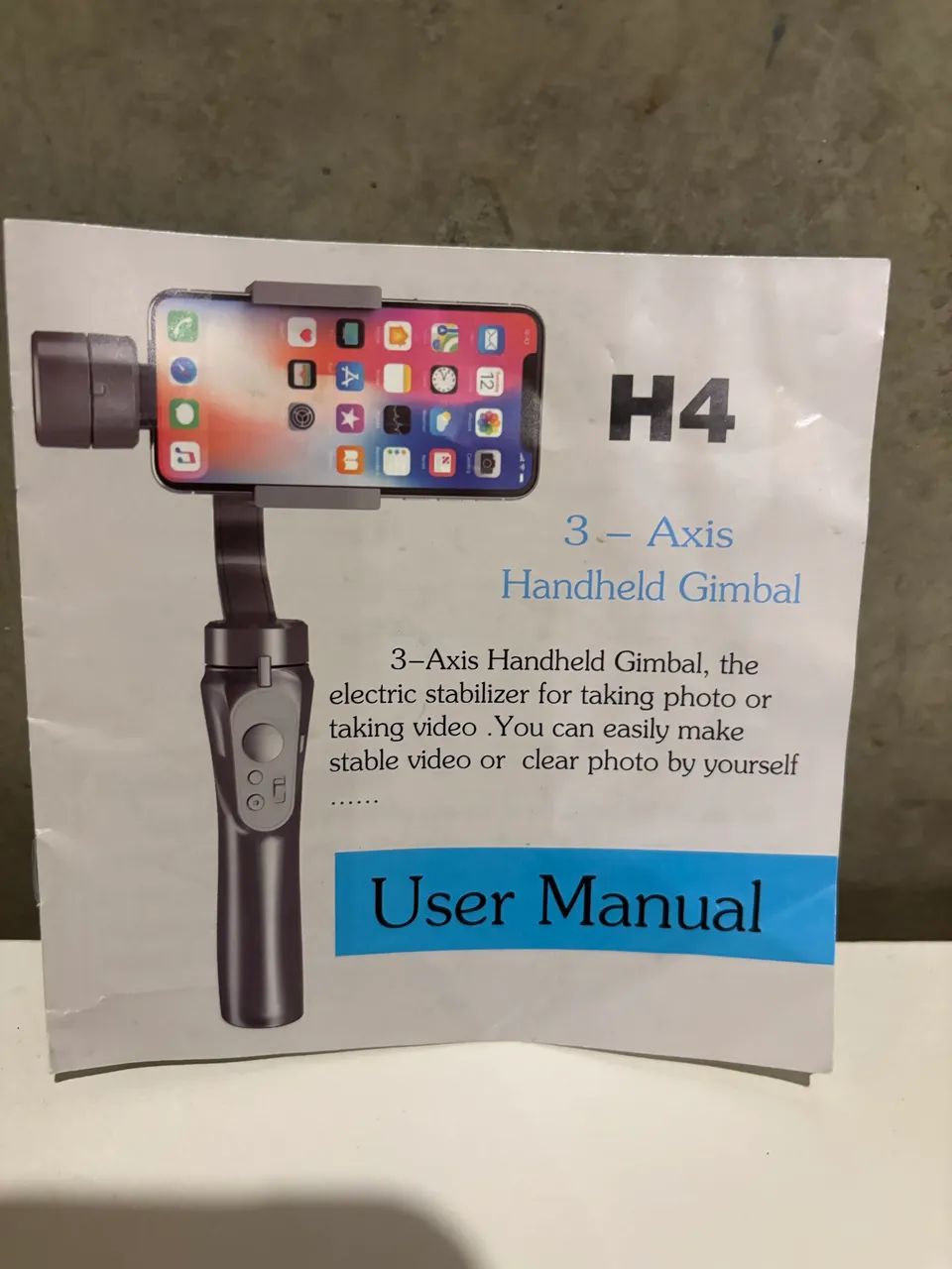 Handheld Gimbal 3-Axis - H4 - Foto 3