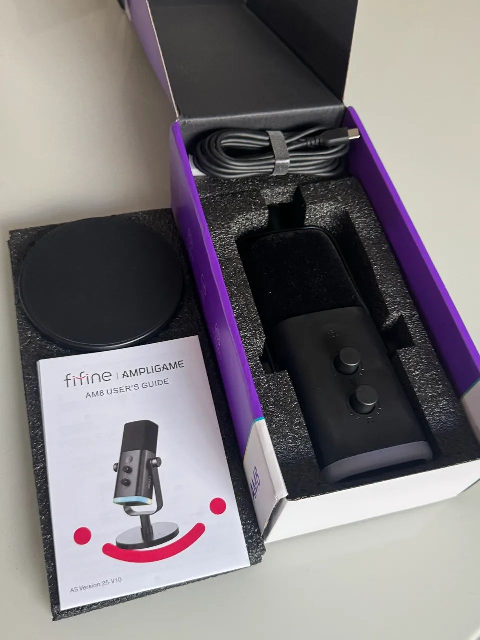 Microfone Fifine M8 ? Nunca usado - Foto 2