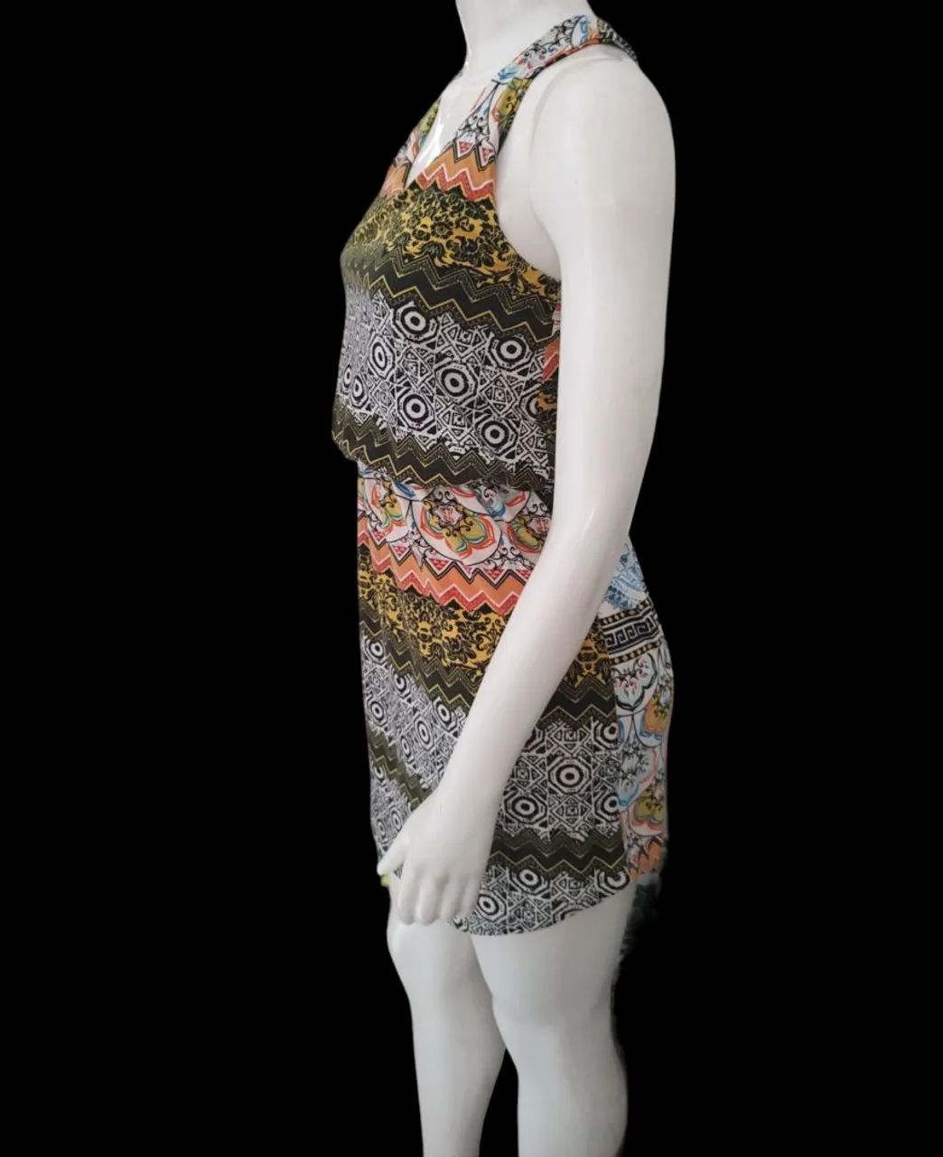 Vestido estampado forrado - Foto 2