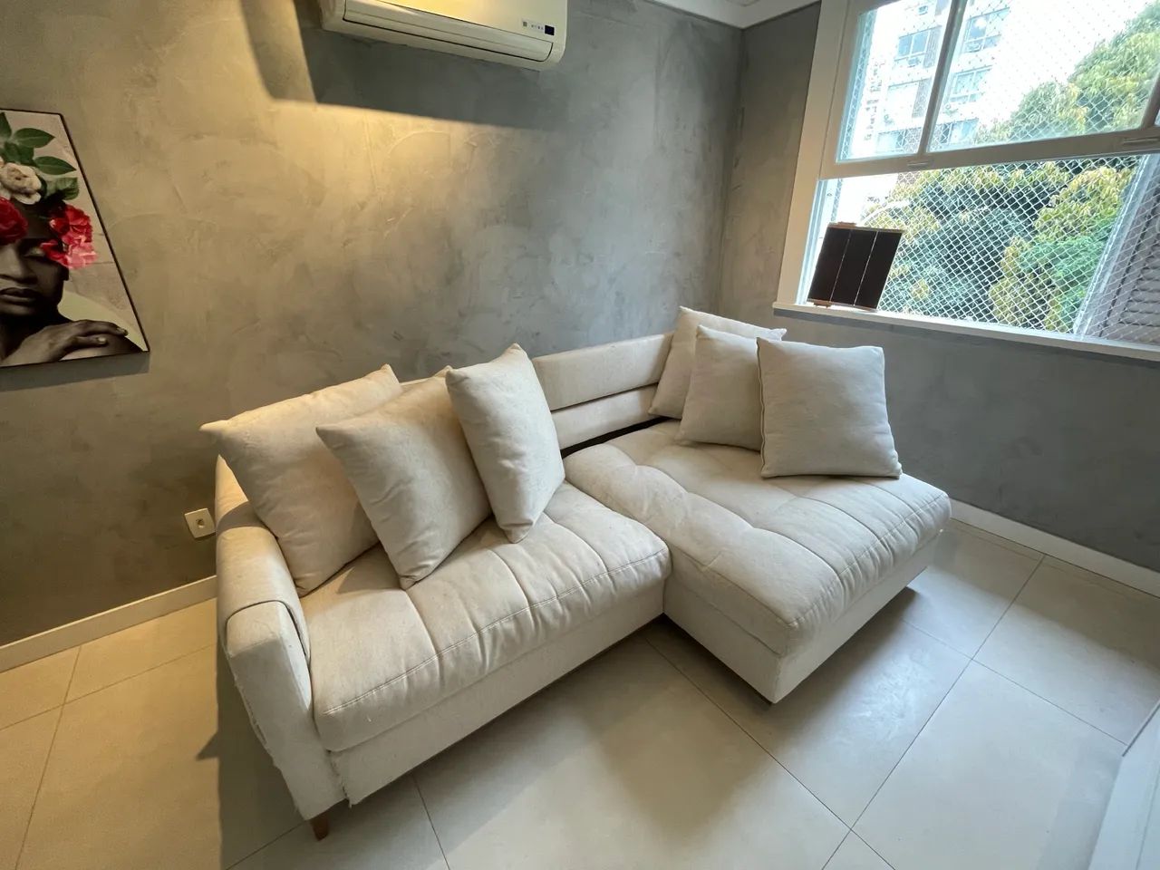 SOFÁ DE LINHO - Luxuoso - Foto 4