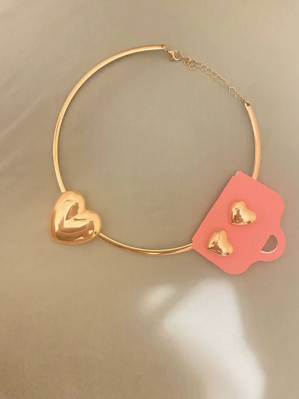 conjunto de colar e brincos (bijuteria fina ) - Foto 2
