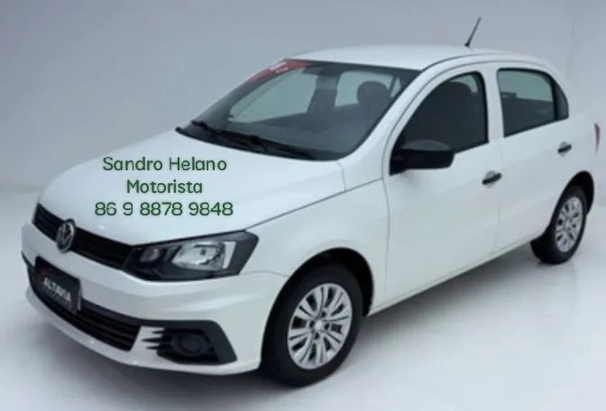 Motorista de aluguel com carro 