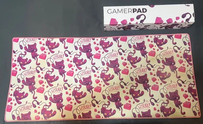 Mouse Pad Motorspeed Hyrax Rosa 90x40 ( Usado )