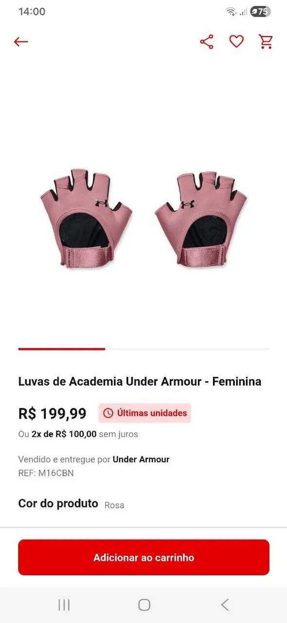 Luva musculação NOVA  - Foto 4