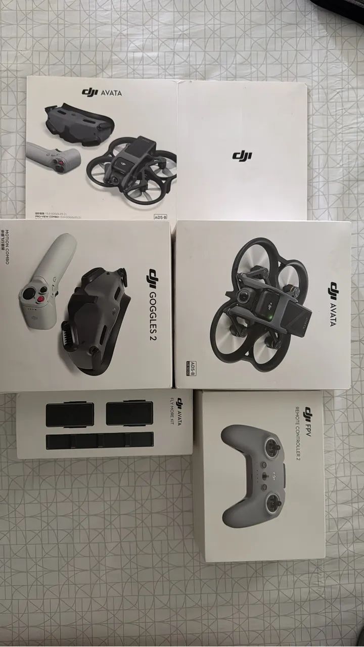 Drone Avata DJI Fly More Kit Controle FPV - Completo