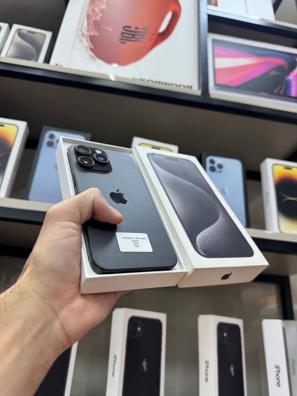 IPHONE 15 PRO MAX 256GB PRETO COM CAIXA SEMI NOVO PROMOÇÃO