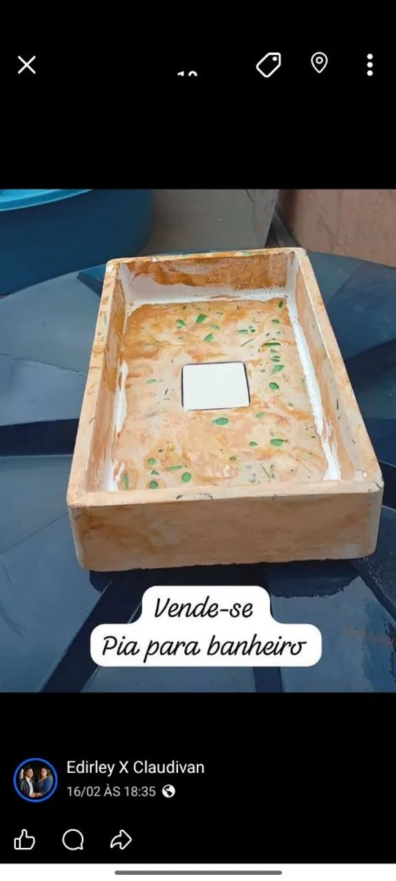 Pia de banheiro 
