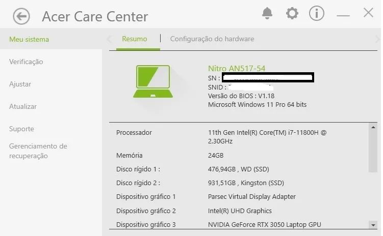 Vendo notebook gamer Acer nitro 5 - Foto 4