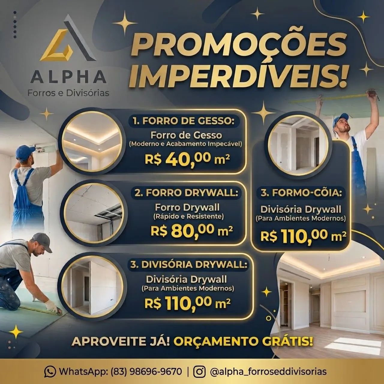Promoção imperdível para sua obra 