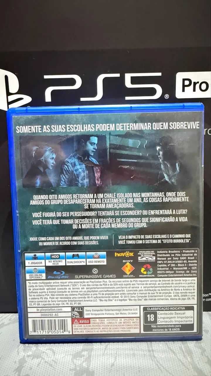 UNTIL DAWN - PS4 e PS5 (PlayStation 4 e 5) - Foto 3