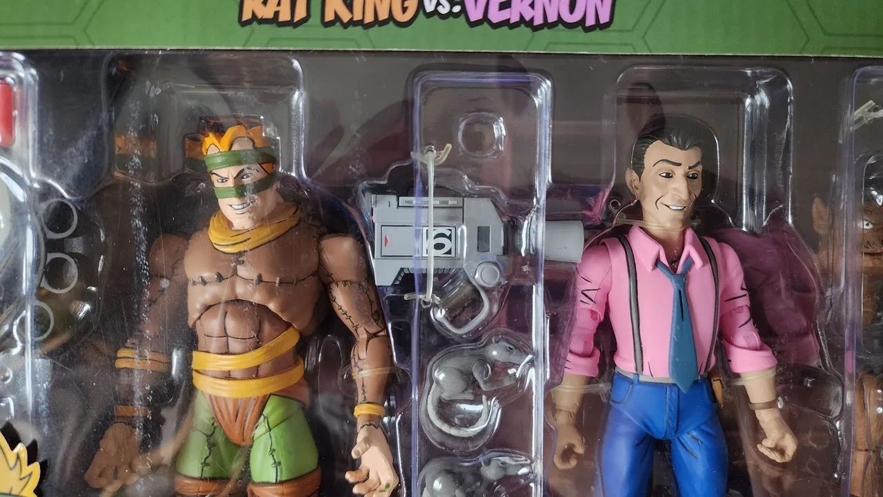 Teenage Mutant Ninja Turtles NECA Rat King vs Vernon - Lacrado - Foto 2
