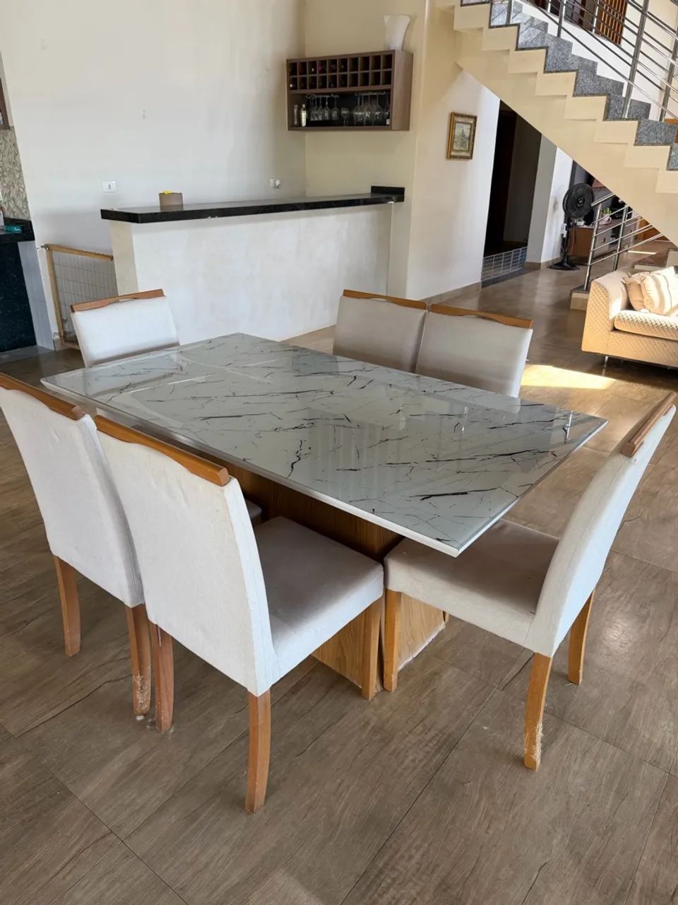 Mesa de jantar 6 lugares 