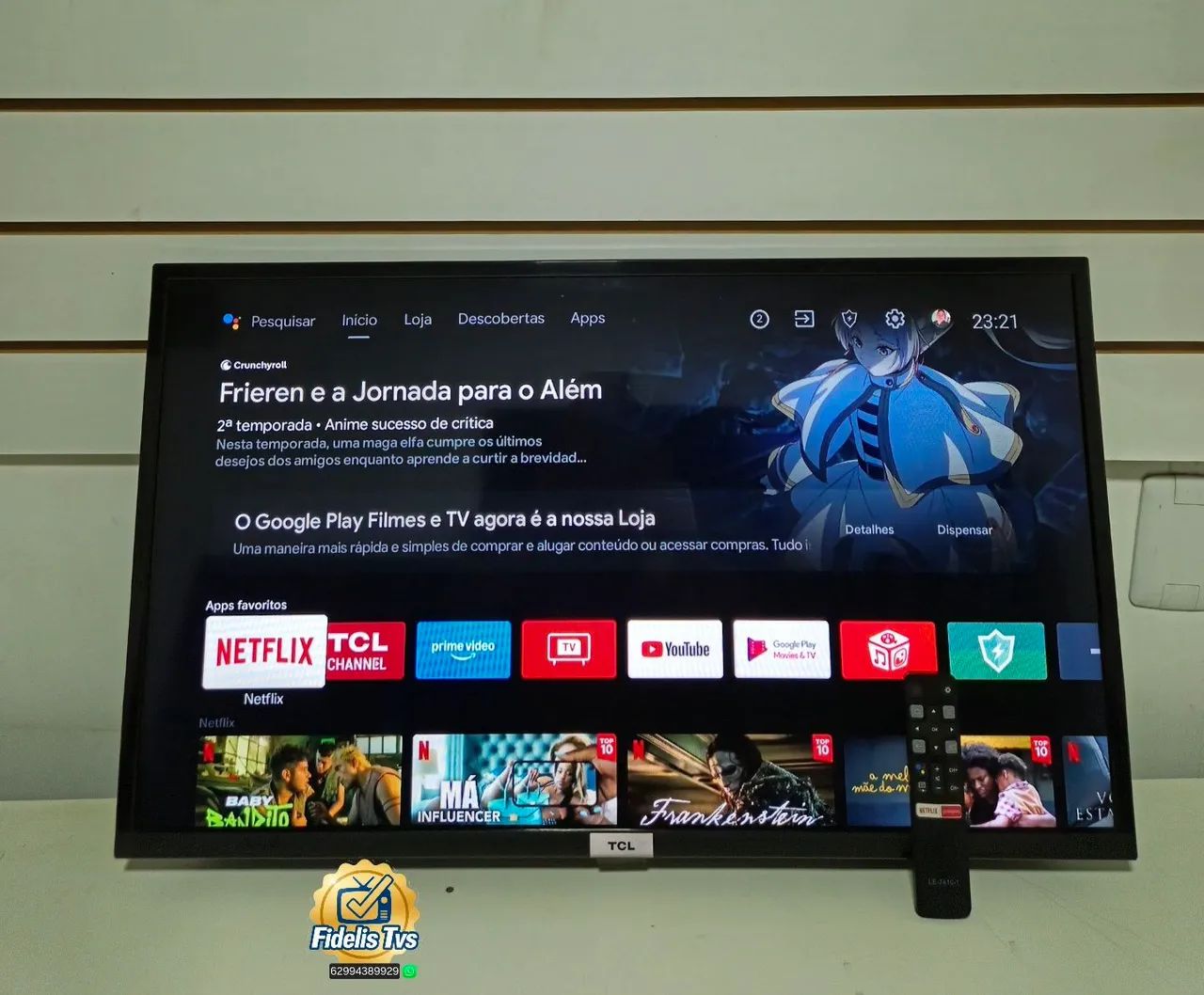 SEMP TCL 32 POLEGADAS ANDROID SMART COMPLETA !  ( TEM OS PEZINHOS  ) 
