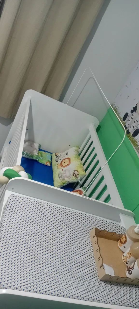 Berço com cama colchão e gavetas. - Foto 4
