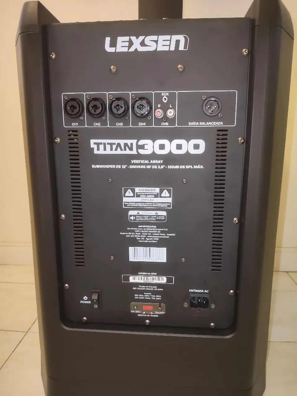 CAIXA DE SOM ATIVA LINE ARRAY VERTICAL LEXSEN TITAN 3000 - Foto 3