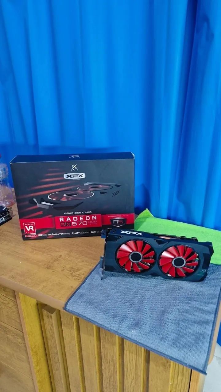 RX 570 8GB XFX Original - 256-bit | Samsung | Com Caixa