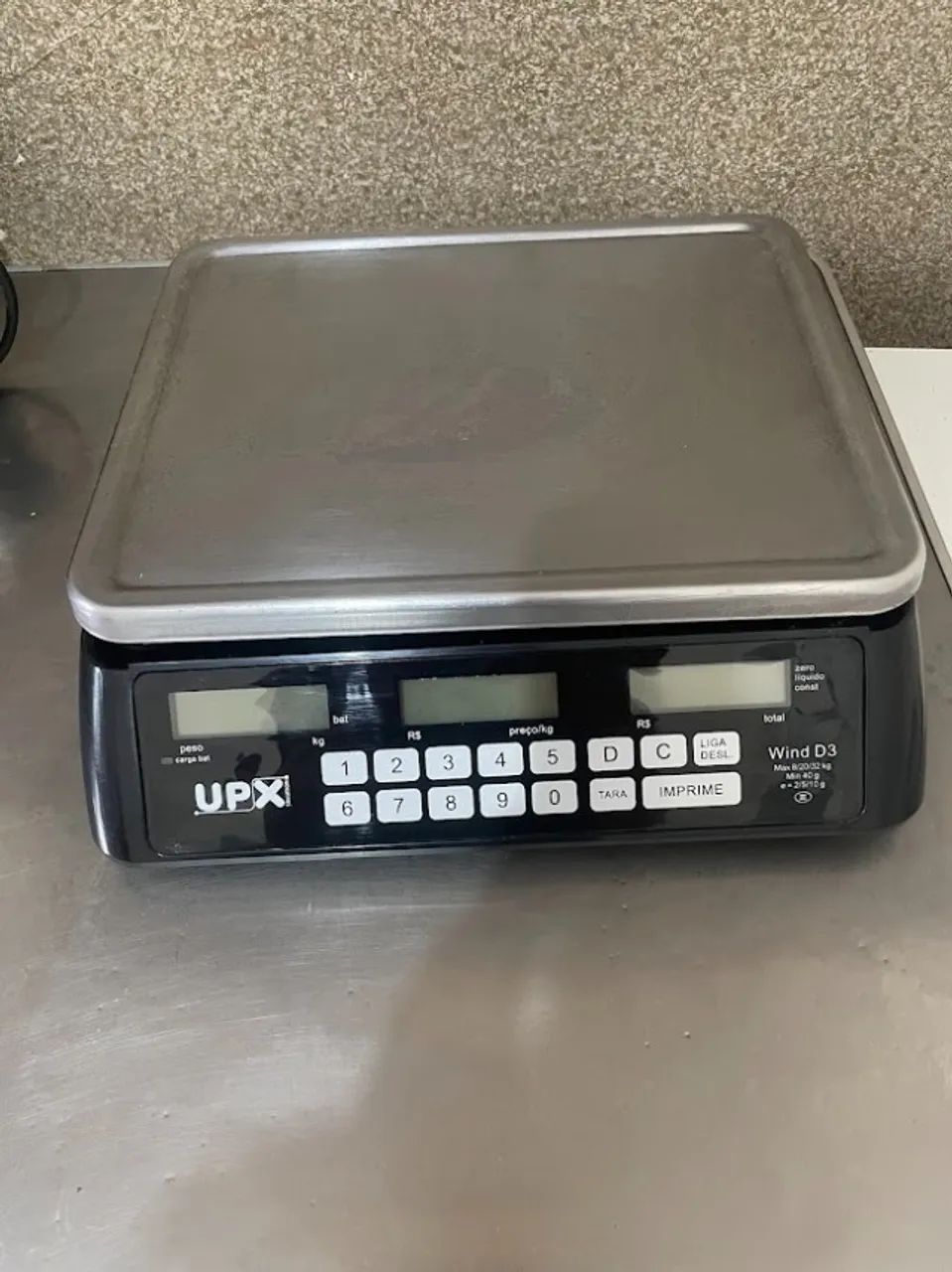 Balança Wind D3 32kg Divisao Com Bateria Upx - Foto 2
