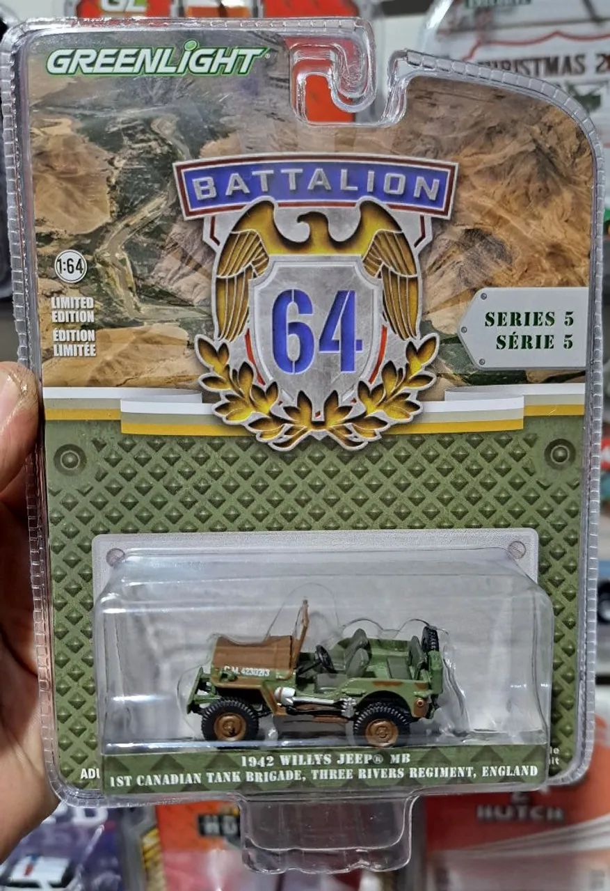 1:64 Miniatura 1942 Jeep Willys MB 1st Canadian Tank Brigade