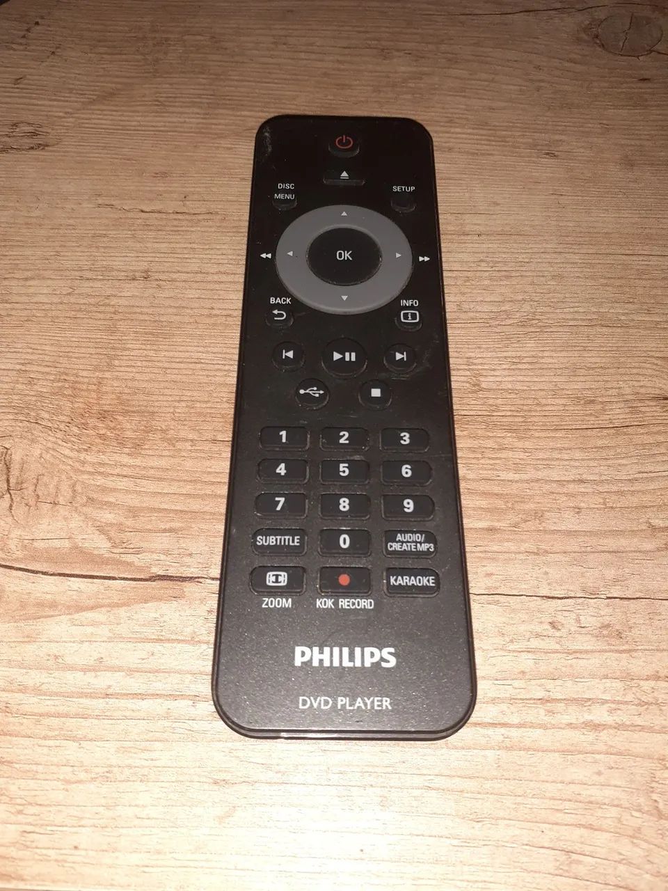 Controle remoro  Dvd player Philips 