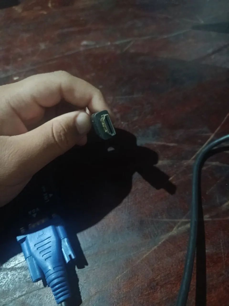 Monitor AOC 60hz com adaptador de VGA pra HDMI  - Foto 3