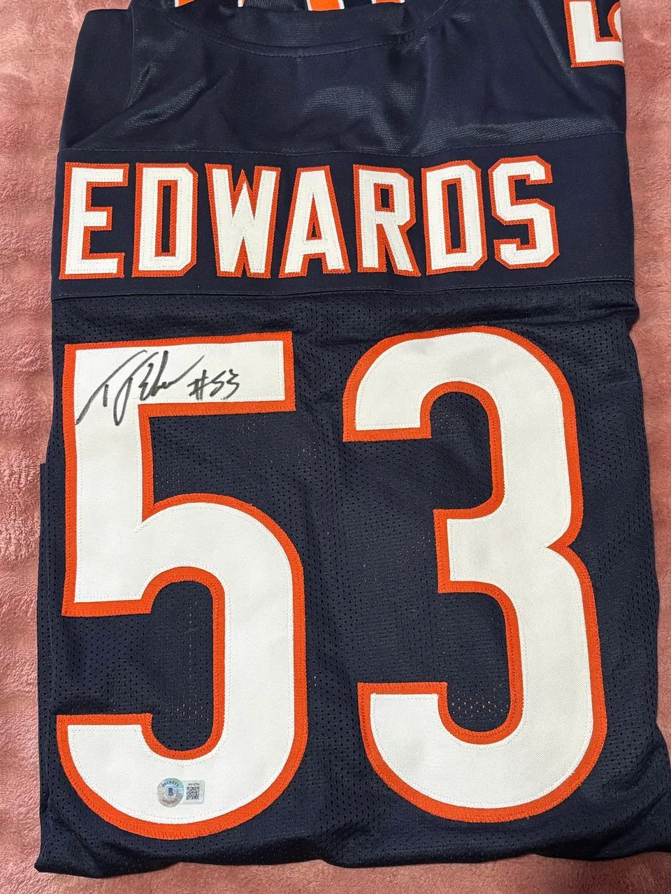 Camisa Chicago Bears Autografada TJ Edwards