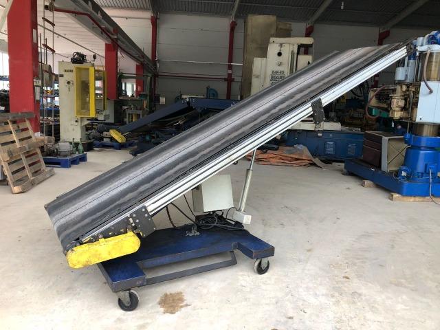 Esteira transportadora industrial articulada com 800 mm de largura
