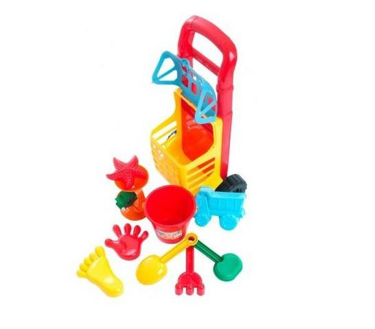 Kit Praia Carrinho 10 Peças - Grande