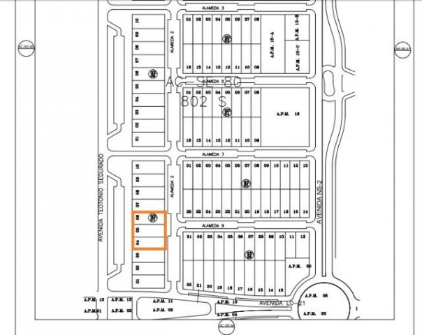 Lotes de 975 m² total de 2.925 m² na Av. Teôtonio, 802 Sul - Ao - Foto 5