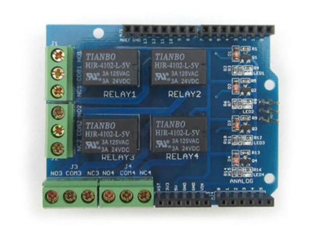 COD-AM182 Modulo Shield Com Relé Com Relé 4 Canais Arduino Automação Robotica - Foto 3
