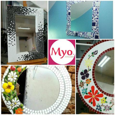 Moldura espelho mosaico