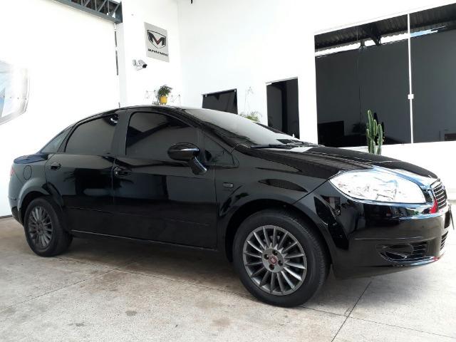 Fiat Linea 1.9 Mpi Absolute 2009/2009 Preto Blindado - Foto 2