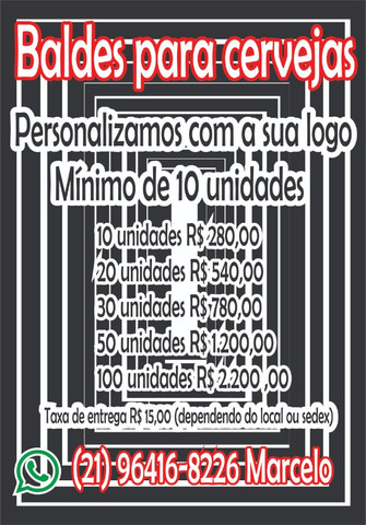 Baldes de Cerveva personalizados - Foto 6