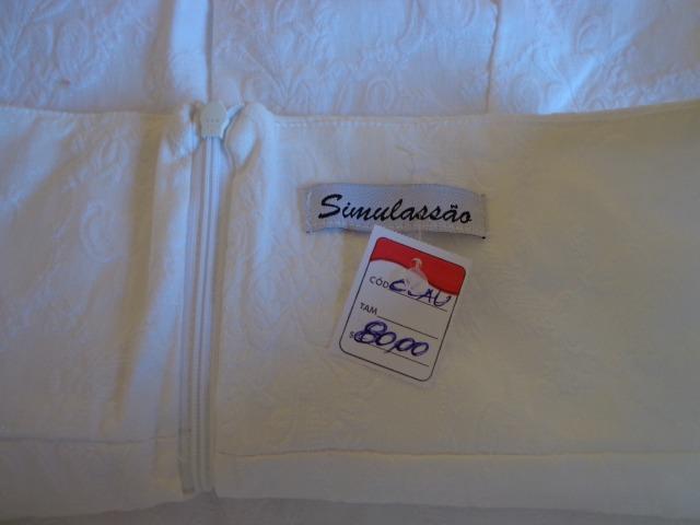 Vestido de Lese Branco Bordado Novo - Foto 3
