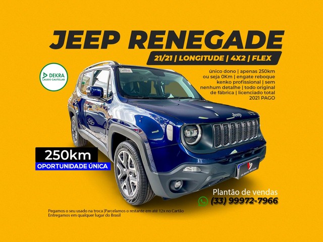 RENEGADE 2021/2021 1.8 16V FLEX LONGITUDE 4P AUTOMÁTICO