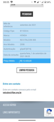 FALCON 400 OPORTUNIDADE, ABAIXO DA TABELA
