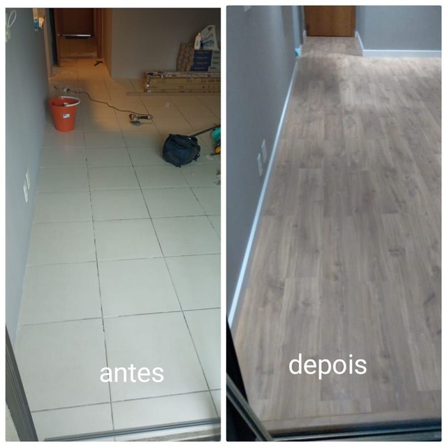 Instalação de piso laminado 