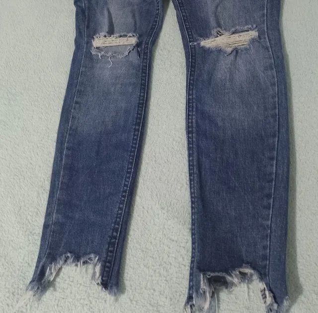 calça jeans destroyed bluesteel - tamanho 36 - Foto 4