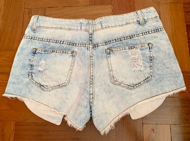 Short jeans azul claro - Foto 2