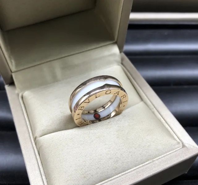 aneis de luxo bvlgari 18 k finas unidade - Foto 4