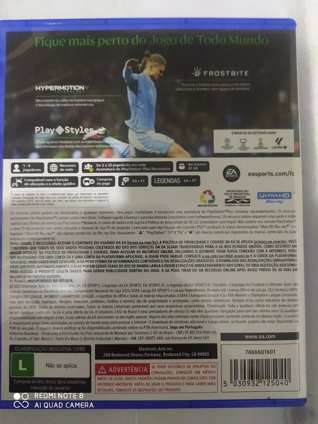 Jogo Fifa 2024 PS5 - Videogames - Paraíso do Norte 1254299990