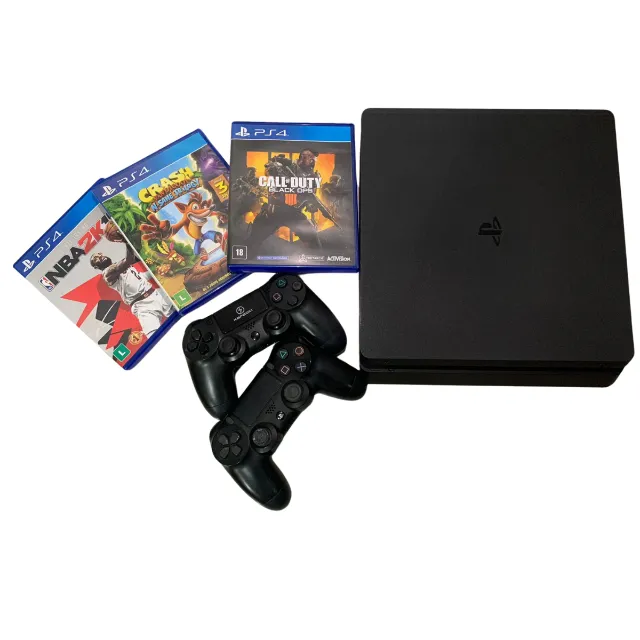 Ps4 Pro 1tb Seminovo + 2 Jogos Físicos Brinde Garantia Nf