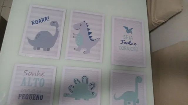 Vendo conjunto de quadros dos dinossauros! Extra! - Foto 5